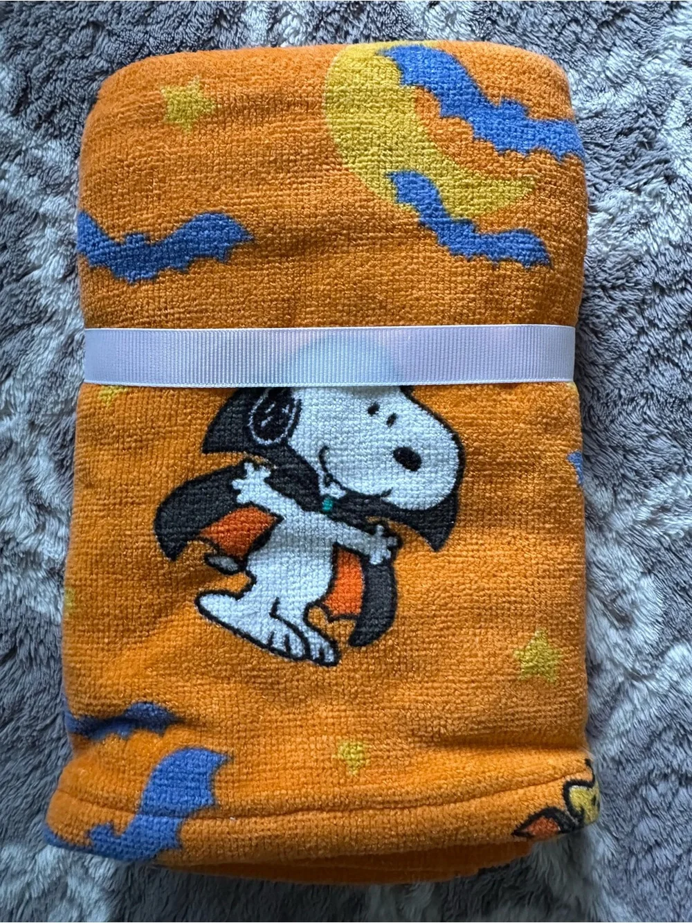 Peanuts Snoopy Orange Halloween Hand Towels - 2 Pack 16” x 26”